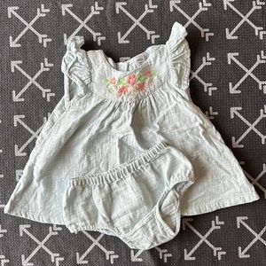 Nordstrom muslin dress and romper set